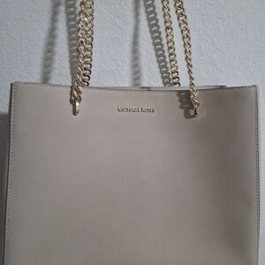 Michael Kors Cream Tote Bag